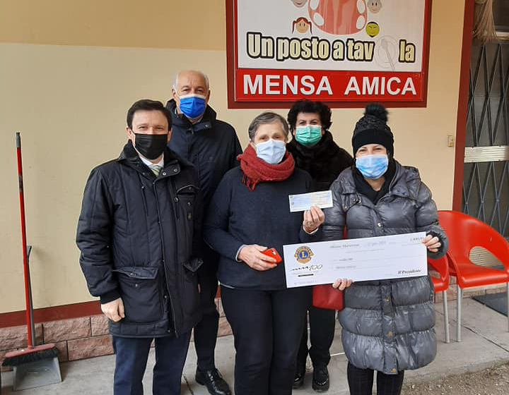 Donazione a Mensa Amica Cervia – LC Cervia Milano Marittima 100, 27 gennaio 2021
