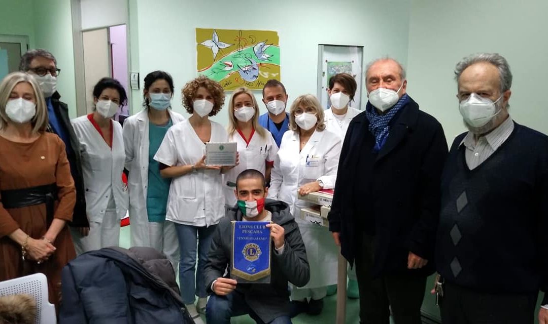 Donazione a oncologia Pediatrica – LC Pescara E. Flaiano, 9 febbriao 2021
