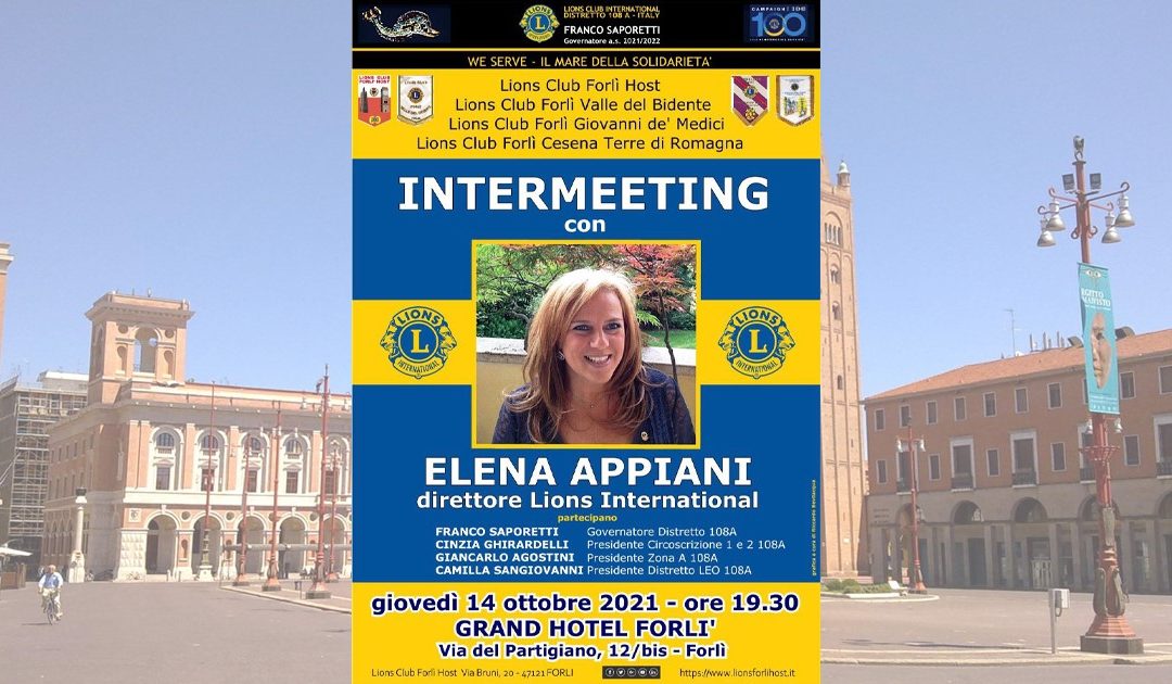 Intermeeting con Elena Appiani – LC di Forlì, 14 ottobre 2021