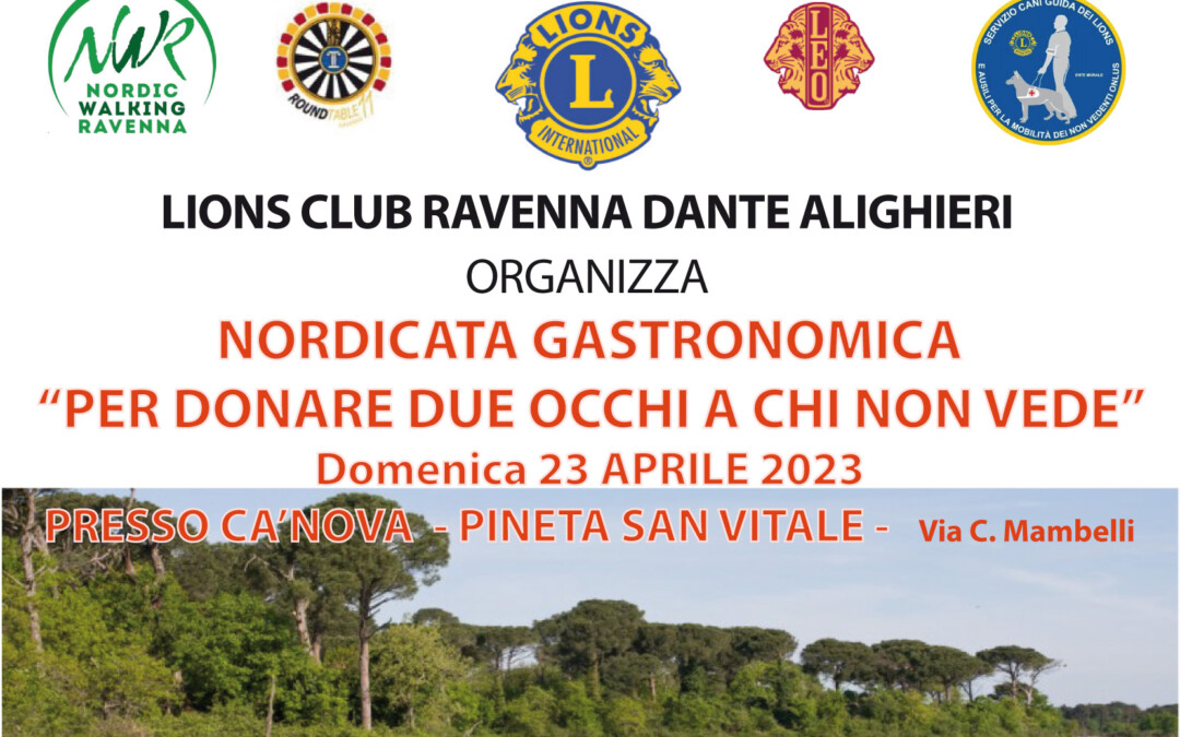 Per donare due occhi a chi non vede – LC Ravenna Dante Alighieri, 23 aprile 2023