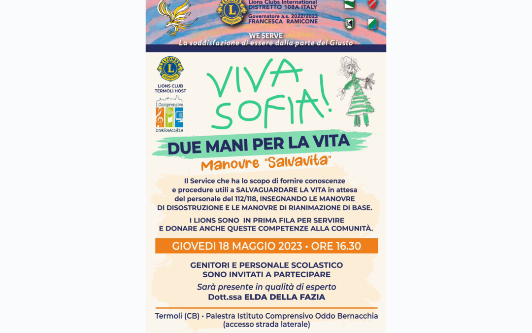 Viva Sofia – LC Termoli Host, 18 maggio 2023
